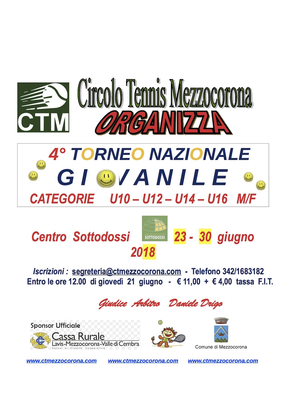 TORNEO NAZIONALE DI TENNIS 2017