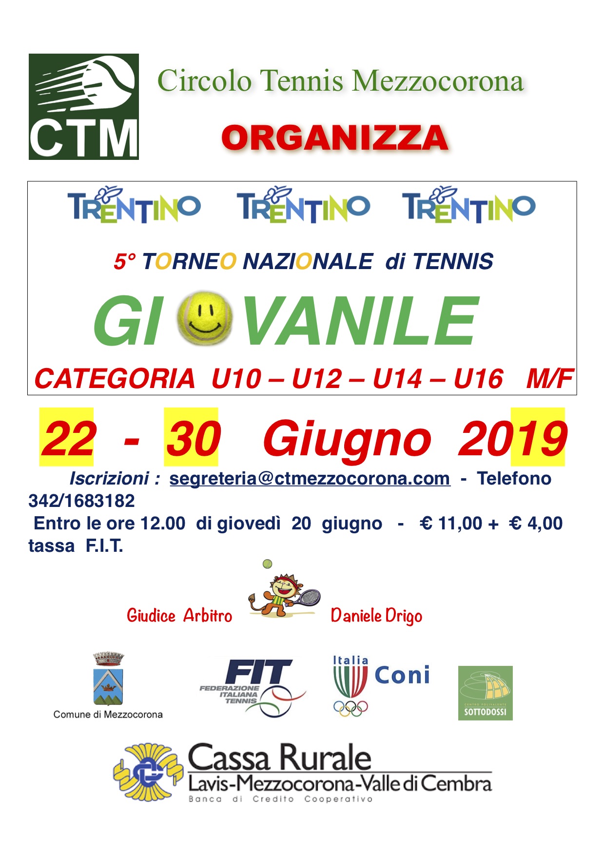TORNEO NAZIONALE DI TENNIS 2017